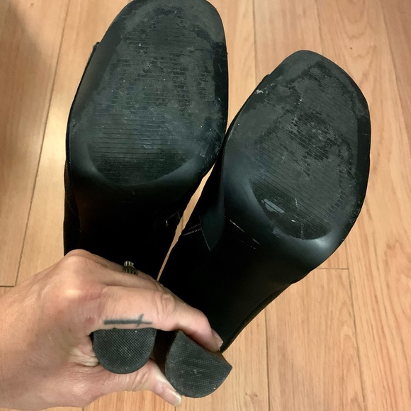 Steve Madden Fabric Open Toe Heel Boot, 9 - Picture 7 of 7